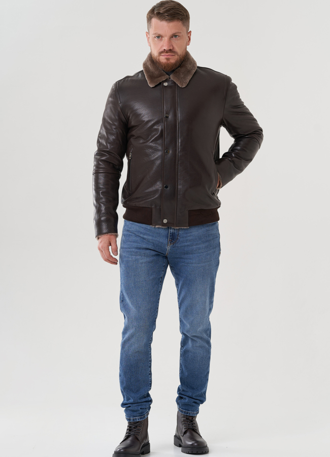 Мужская дубленка  модель № 82152 в кредит