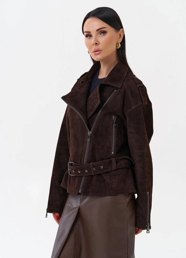 Куртка женская из замши модель № 29920 универмаг малина фото