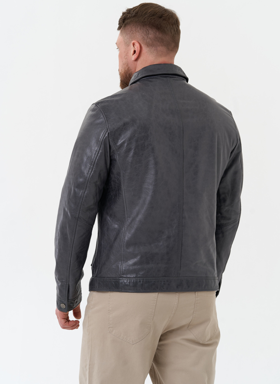 Мужская куртка из натуральной кожи 