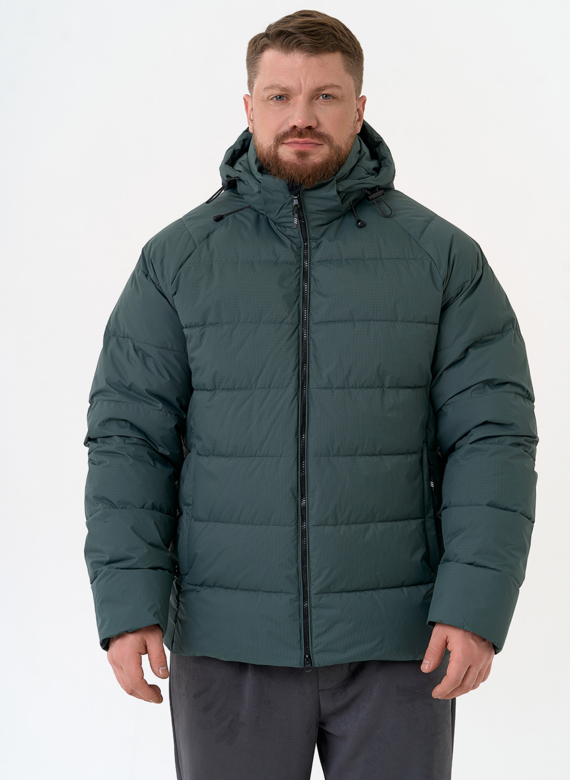 Мужской пуховик с капюшоном 