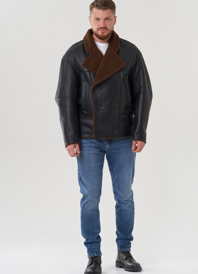 фото Мужская дубленка  модель № 82154