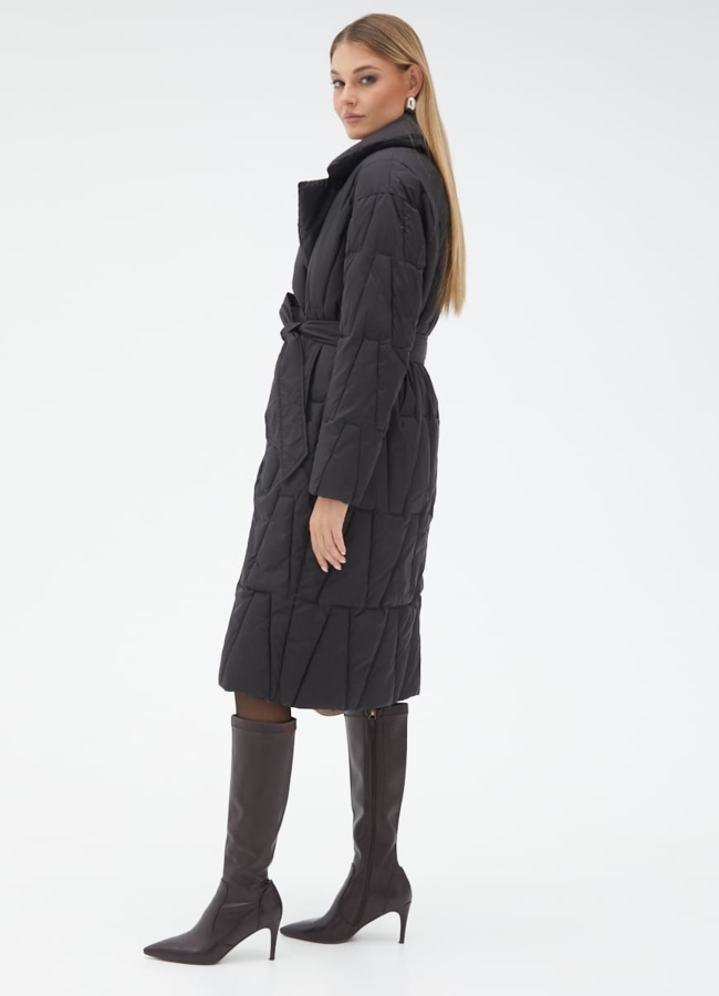 Женский пуховик с английским воротником модель № 31140 в рассрочку